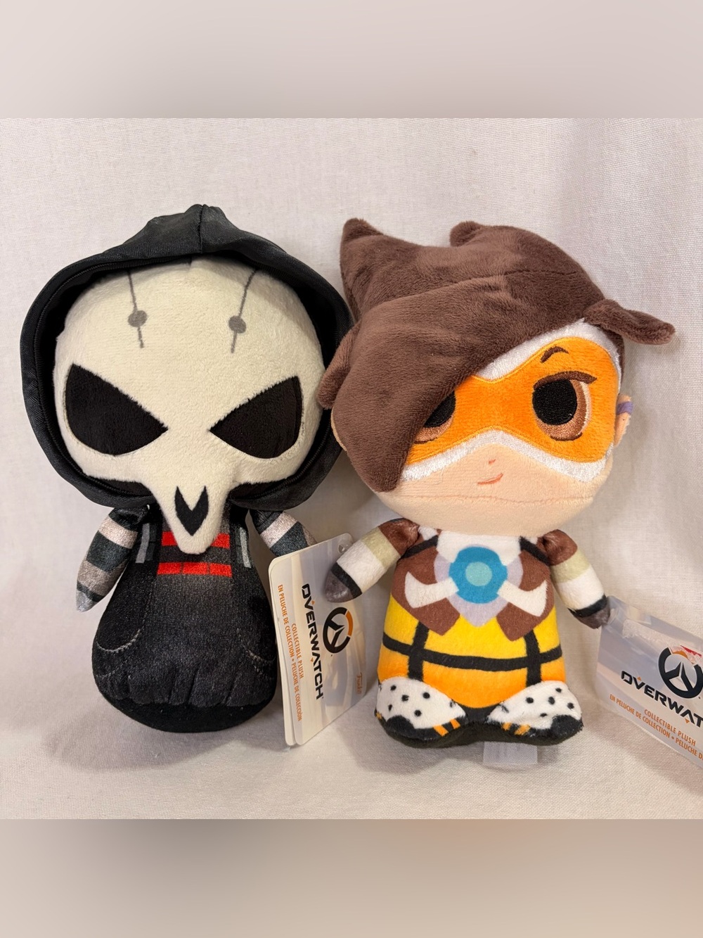 Overwatch Reaper & Tracer Collectible Plush Figures Bundle Lot Collectible NWT